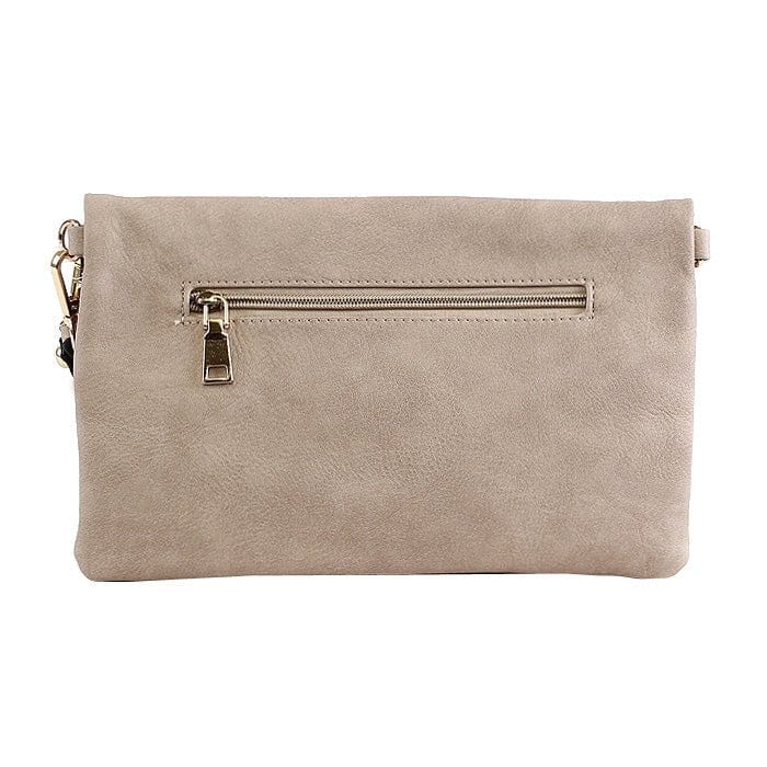 M1772 Flapover Clutch/Crossbody With Tassel - MiMi Wholesale
