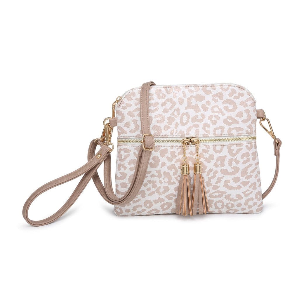 M1785 Monogrammable Two Tone Crossbody with Tassel - MiMi Wholesale