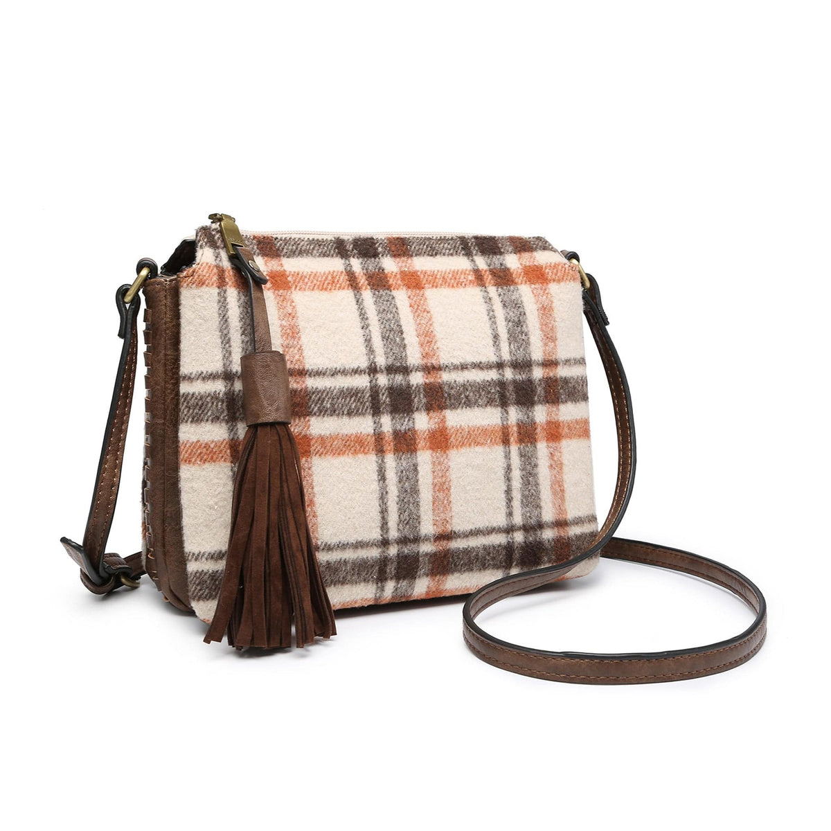 M1918 Three Compartment Crossbody w/ Tassel - MiMi Wholesale