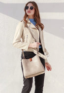 M1951 Three Compartment Satchel w/ Zip and Inner Slip Pockets - MiMi Wholesale
