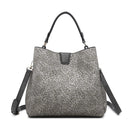 M1951 Three Compartment Satchel w/ Zip and Inner Slip Pockets - MiMi Wholesale