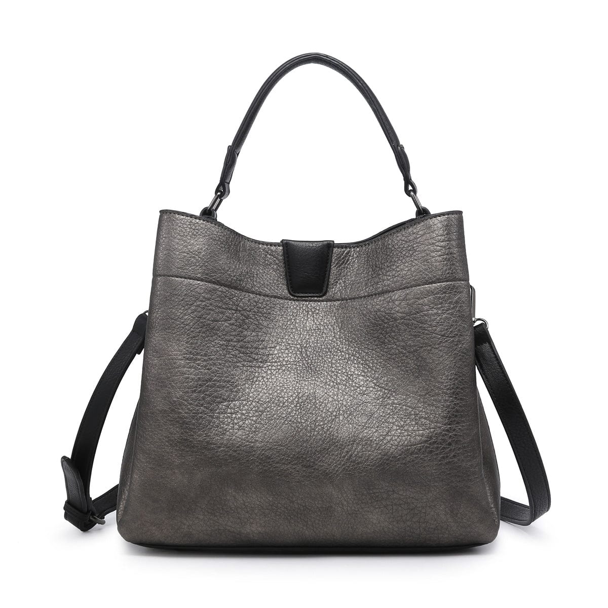 M1951 Three Compartment Satchel w/ Zip and Inner Slip Pockets - MiMi Wholesale