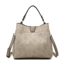 M1951 Three Compartment Satchel w/ Zip and Inner Slip Pockets - MiMi Wholesale