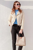 M1951 Three Compartment Satchel w/ Zip and Inner Slip Pockets - MiMi Wholesale