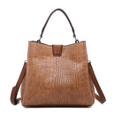 M1951 Three Compartment Satchel w/ Zip and Inner Slip Pockets - MiMi Wholesale