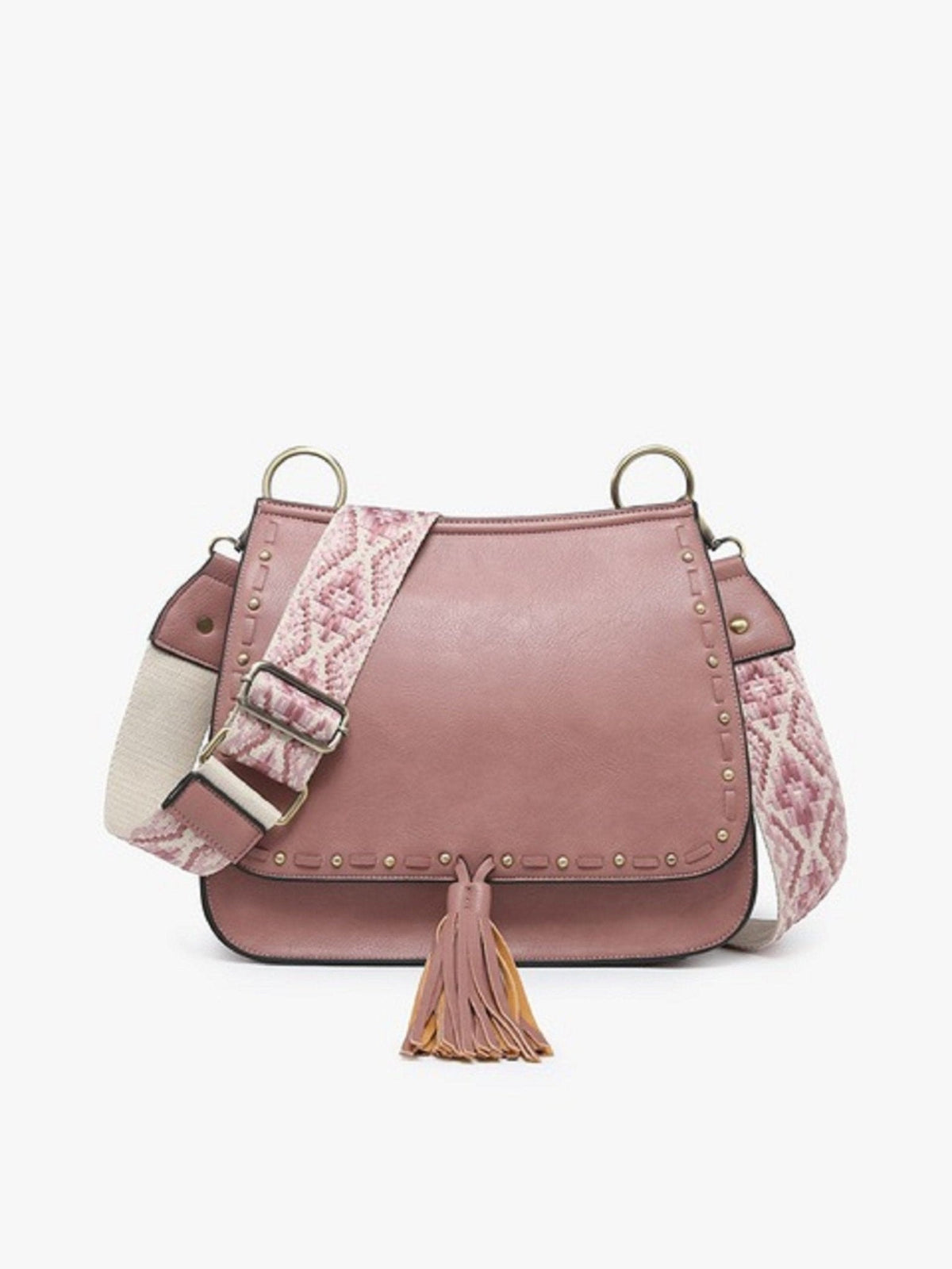 M1970 Structured Flapover Crossbody w/ Guitar Strap - MiMi Wholesale