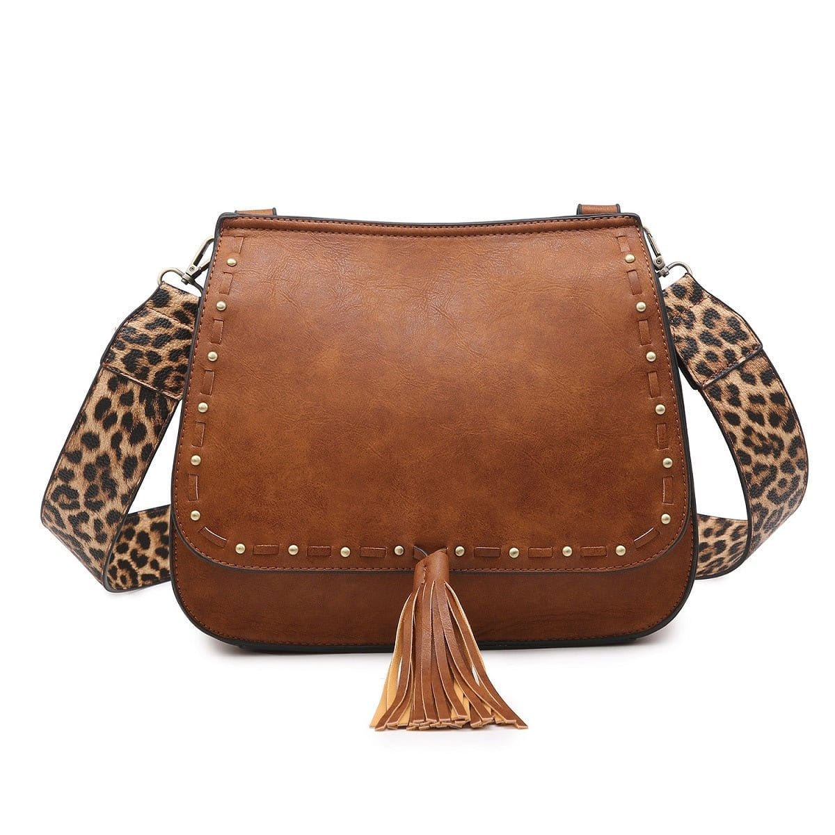 M1970 Structured Flapover Crossbody w/ Guitar Strap - MiMi Wholesale