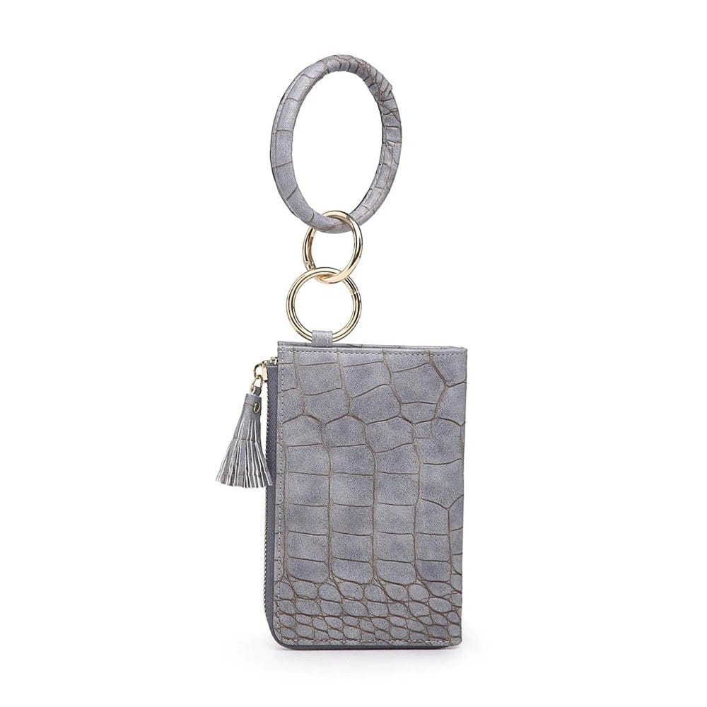M1973 Wristlet Zipper Bangle/Wallet/Cardholder w/ Tassel - MiMi Wholesale