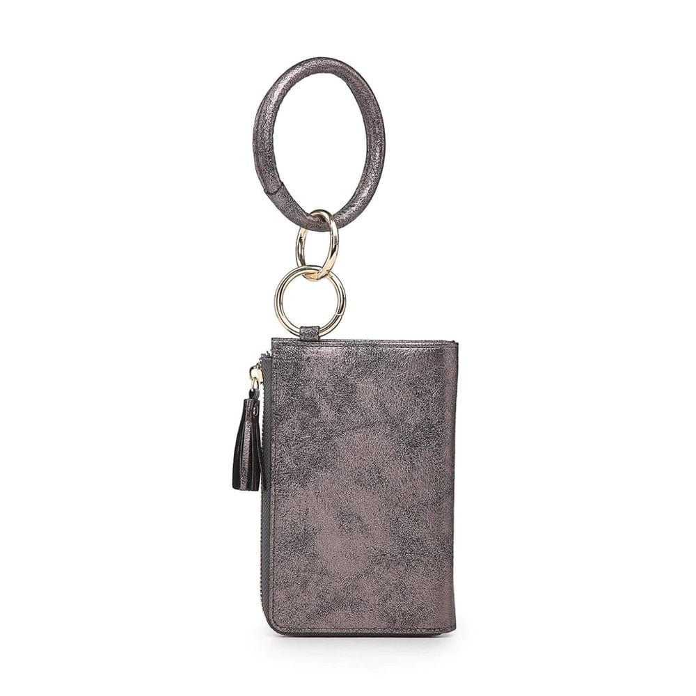 M1973 Wristlet Zipper Bangle/Wallet/Cardholder w/ Tassel - MiMi Wholesale