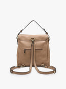 M2000 Indigo Convertible Backpack w/ Stud Details - MiMi Wholesale