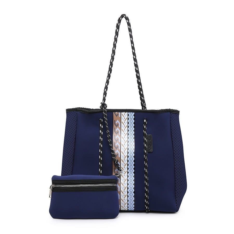 M2011STRP Stripe Multifunctional Neoprene Tote - MiMi Wholesale