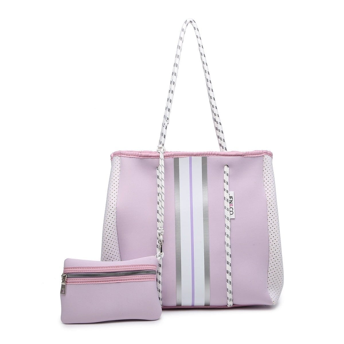 M2011STRP Stripe Multifunctional Neoprene Tote - MiMi Wholesale