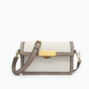 M2313ST Elizabeth Straw Crossbody w/ Lock - MiMi Wholesale