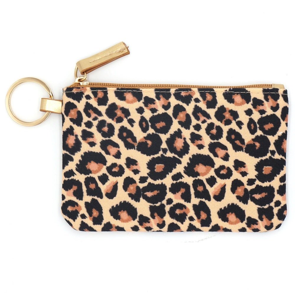 MB0154 Leopard Lanyard ID Wallet - MiMi Wholesale