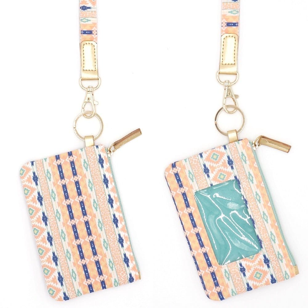 MB0159CO/MT Tribal Lanyard ID Wallet - MiMi Wholesale