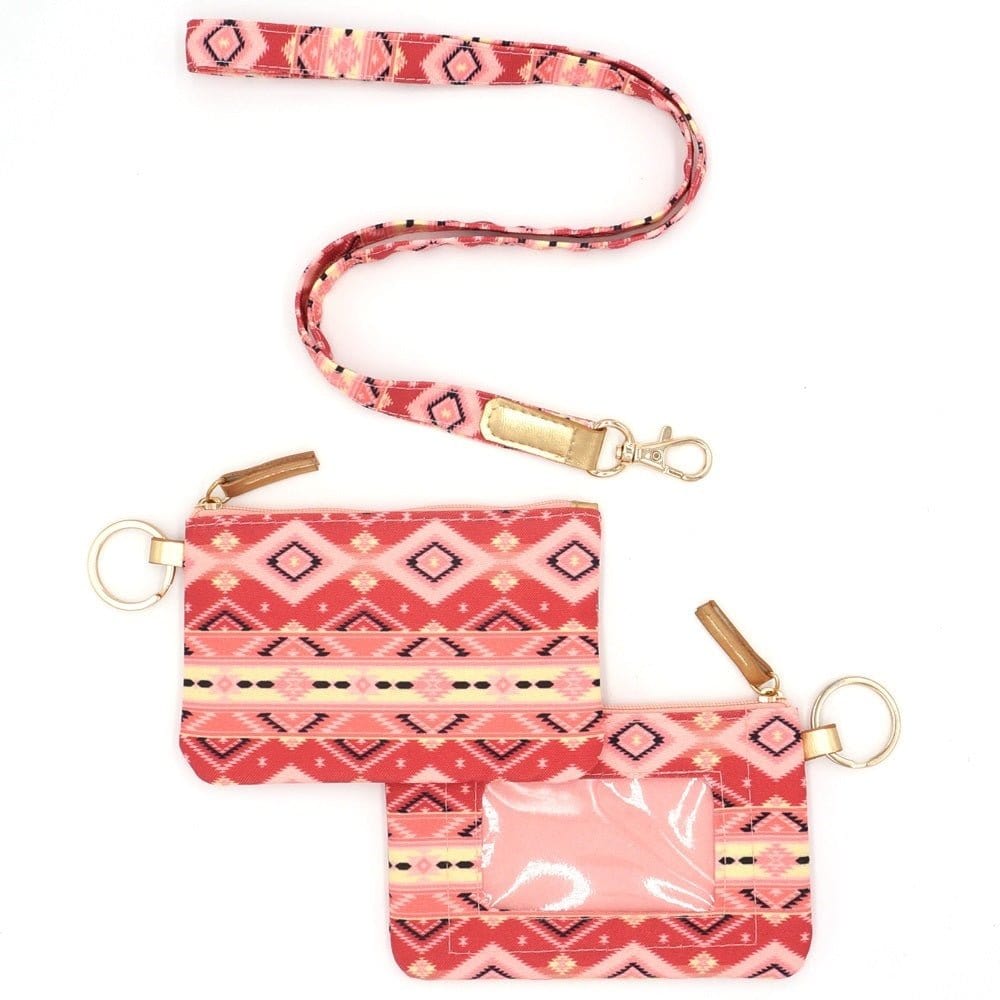 MB0160 Tribal Lanyard ID Wallet - MiMi Wholesale