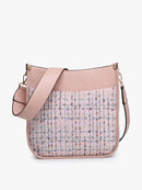 M1977TWD Chloe Tweed Crossbody w/ Guitar Strap