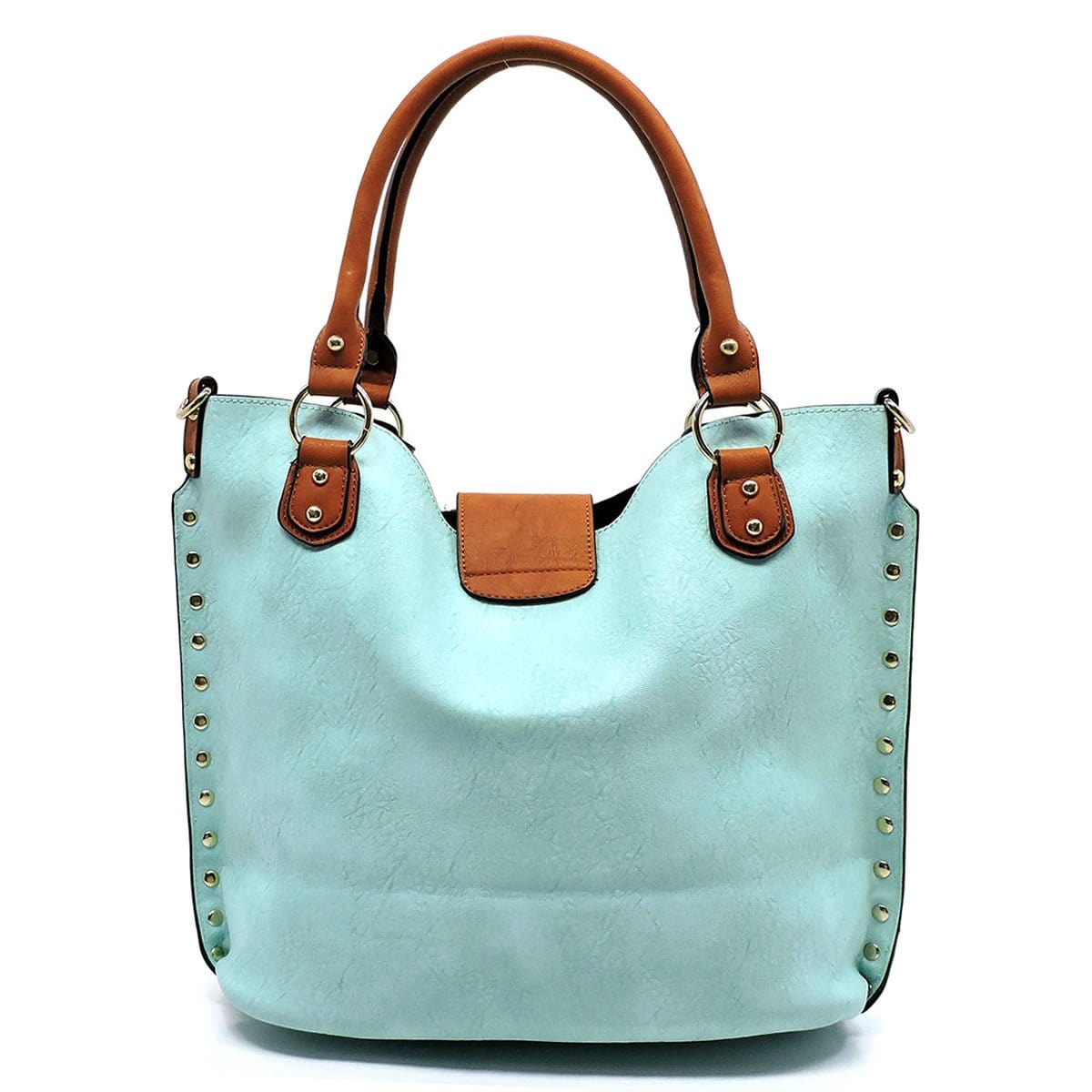 MY2513 Fashion Twist Lock 2-in-1 Satchel Bag - MiMi Wholesale