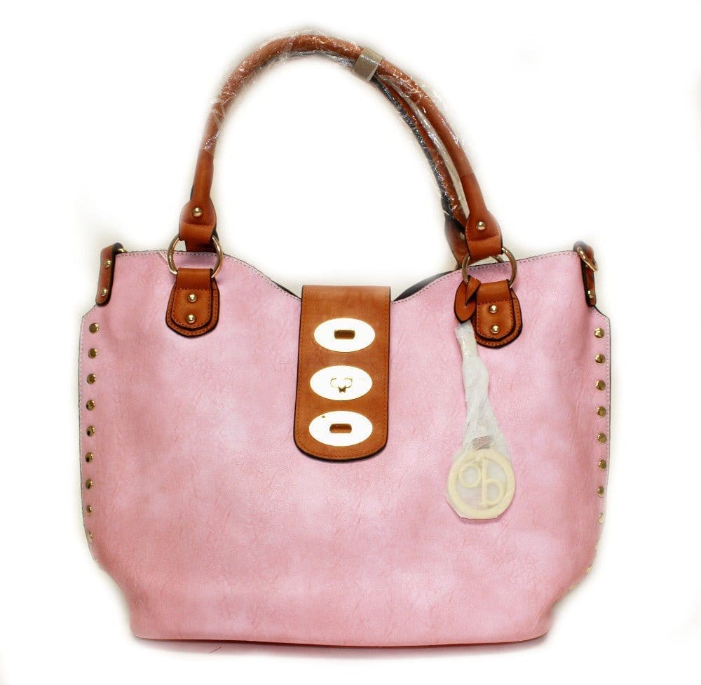 MY2513 Fashion Twist Lock 2-in-1 Satchel Bag - MiMi Wholesale