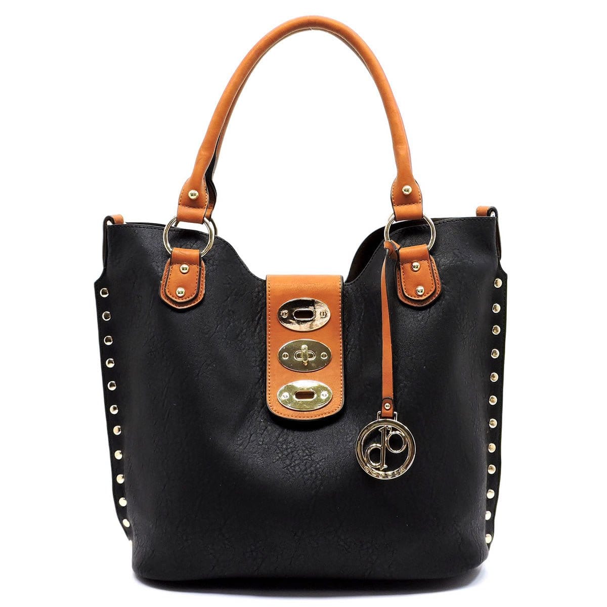 MY2513 Fashion Twist Lock 2-in-1 Satchel Bag - MiMi Wholesale