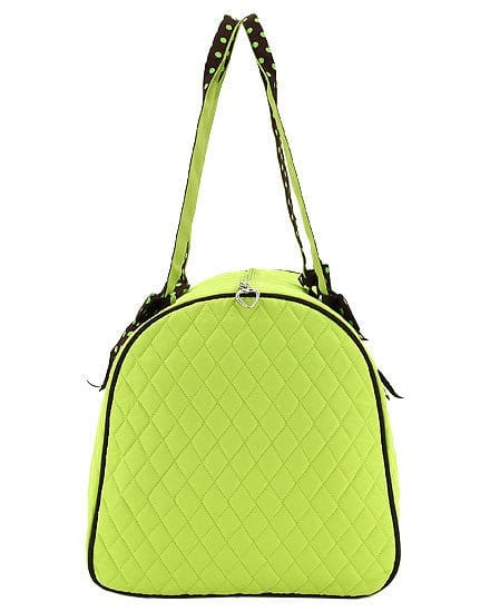 QSD2701 Quilted Solid Large Duffel Bag - MiMi Wholesale