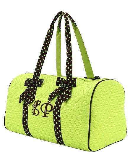 QSD2701 Quilted Solid Large Duffel Bag - MiMi Wholesale