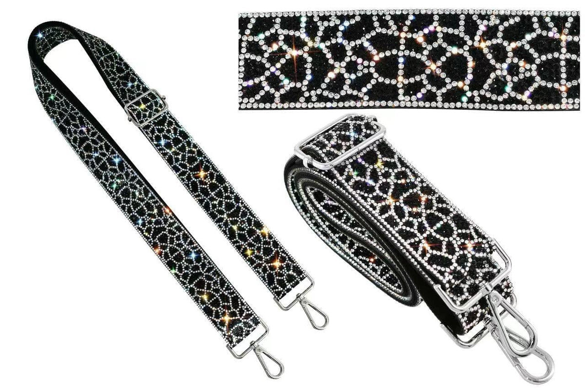 RS038W Sparkling Rhinestone Lattice Web Pattern Strap - MiMi Wholesale