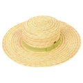 STH03 Grosgrain Ribbon Band Boater Hat - MiMi Wholesale