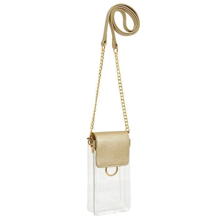 TB28208 Transparent Clear Cell Phone Holder/Crossbody - MiMi Wholesale