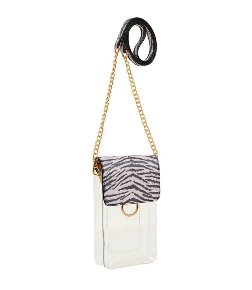 TB28208 Transparent Clear Cell Phone Holder/Crossbody - MiMi Wholesale