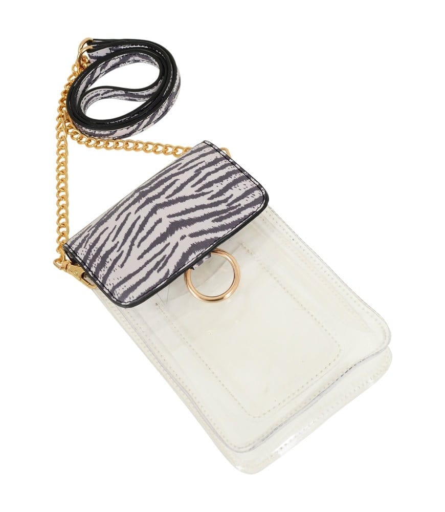 TB28208 Transparent Clear Cell Phone Holder/Crossbody - MiMi Wholesale