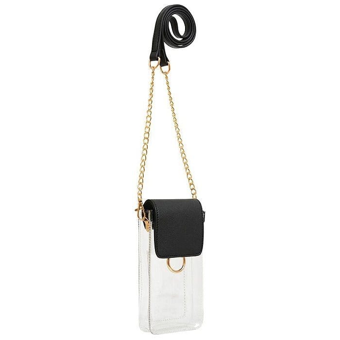 TB28208 Transparent Clear Cell Phone Holder/Crossbody - MiMi Wholesale