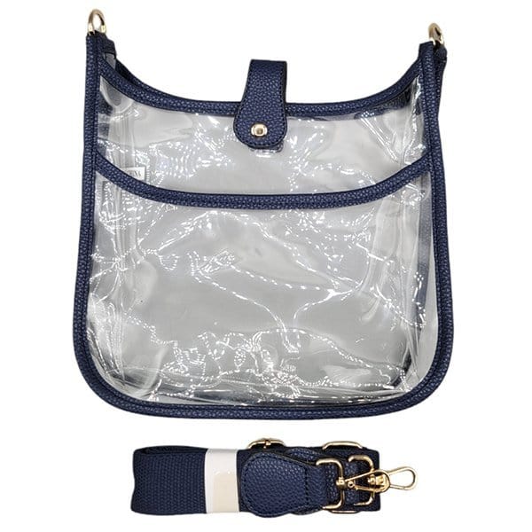 TG10171 Game Day Clear Crossbody Bag - MiMi Wholesale