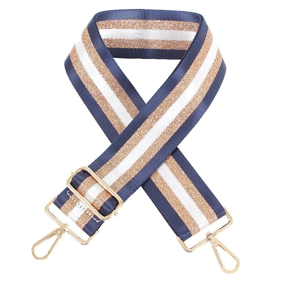 TG10195 Champaign Stripe Adjustable Guitar Strap - MiMi Wholesale