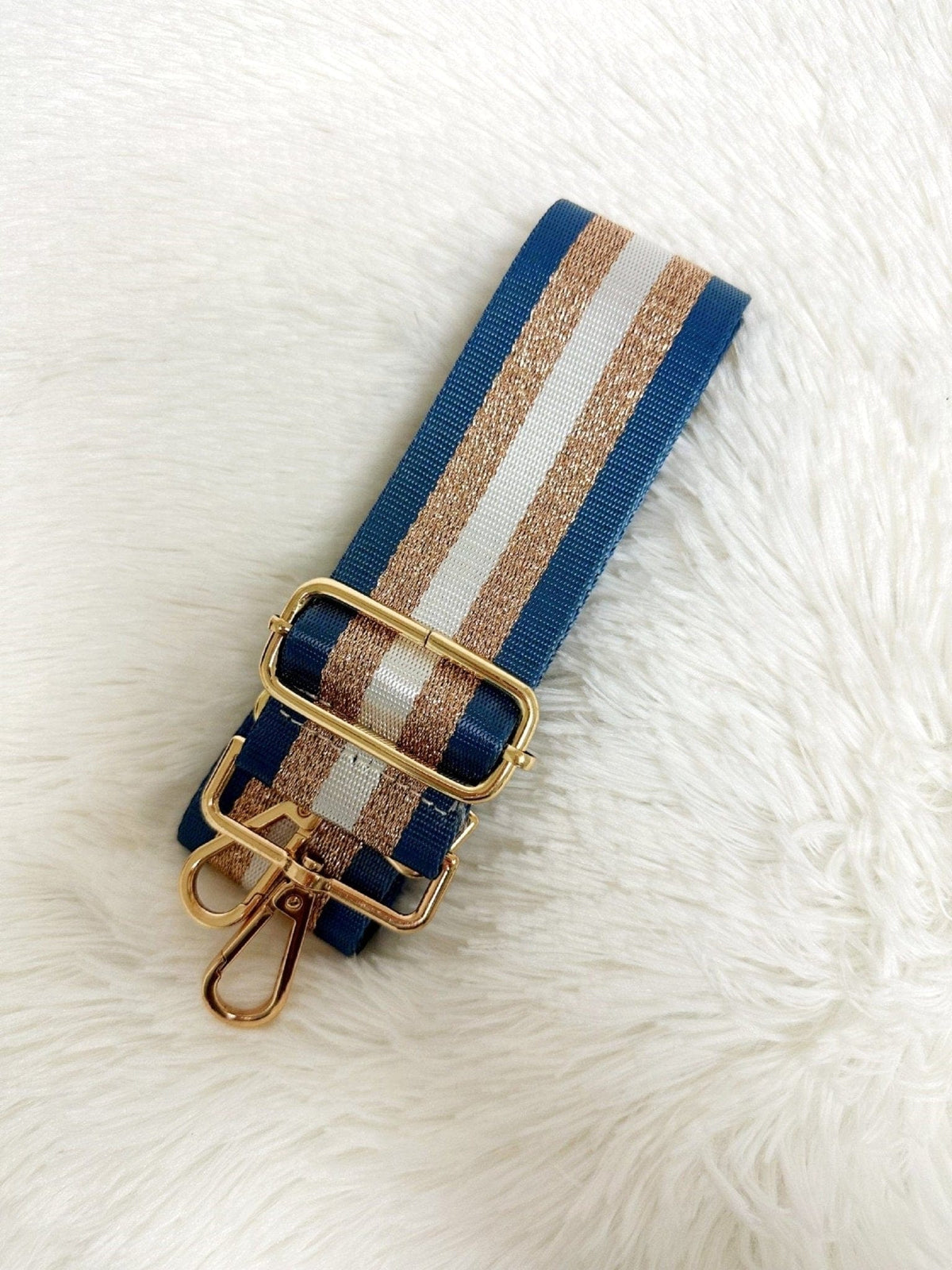 TG10195 Champaign Stripe Adjustable Guitar Strap - MiMi Wholesale