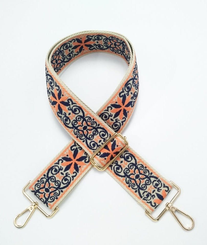 TG10236 SS050F Flower Pattern Adjustable Guitar Strap - MiMi Wholesale