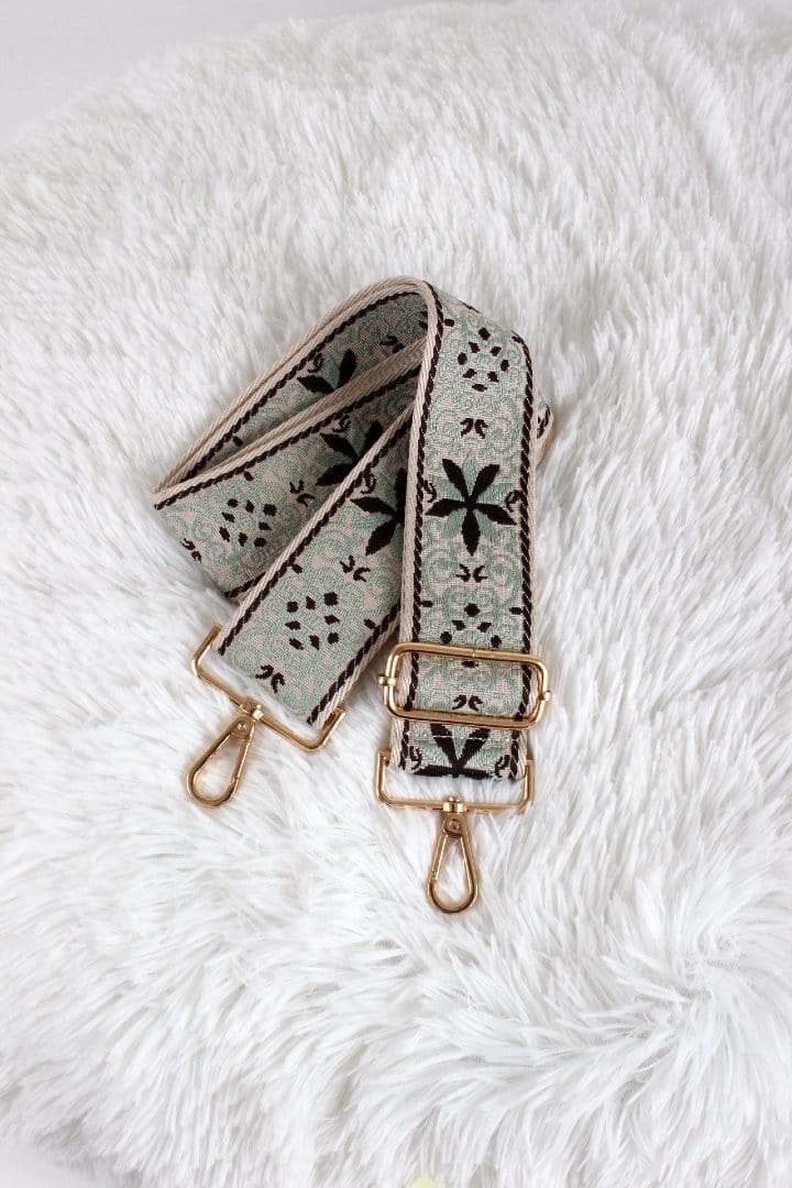 TG10236 SS050F Flower Pattern Adjustable Guitar Strap - MiMi Wholesale