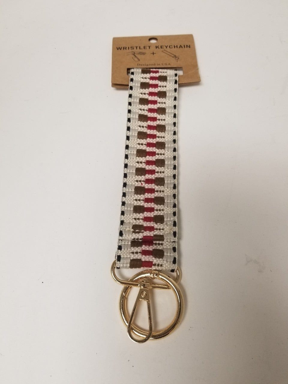 TG10272 Color Patterned Wristband Keychain - MiMi Wholesale