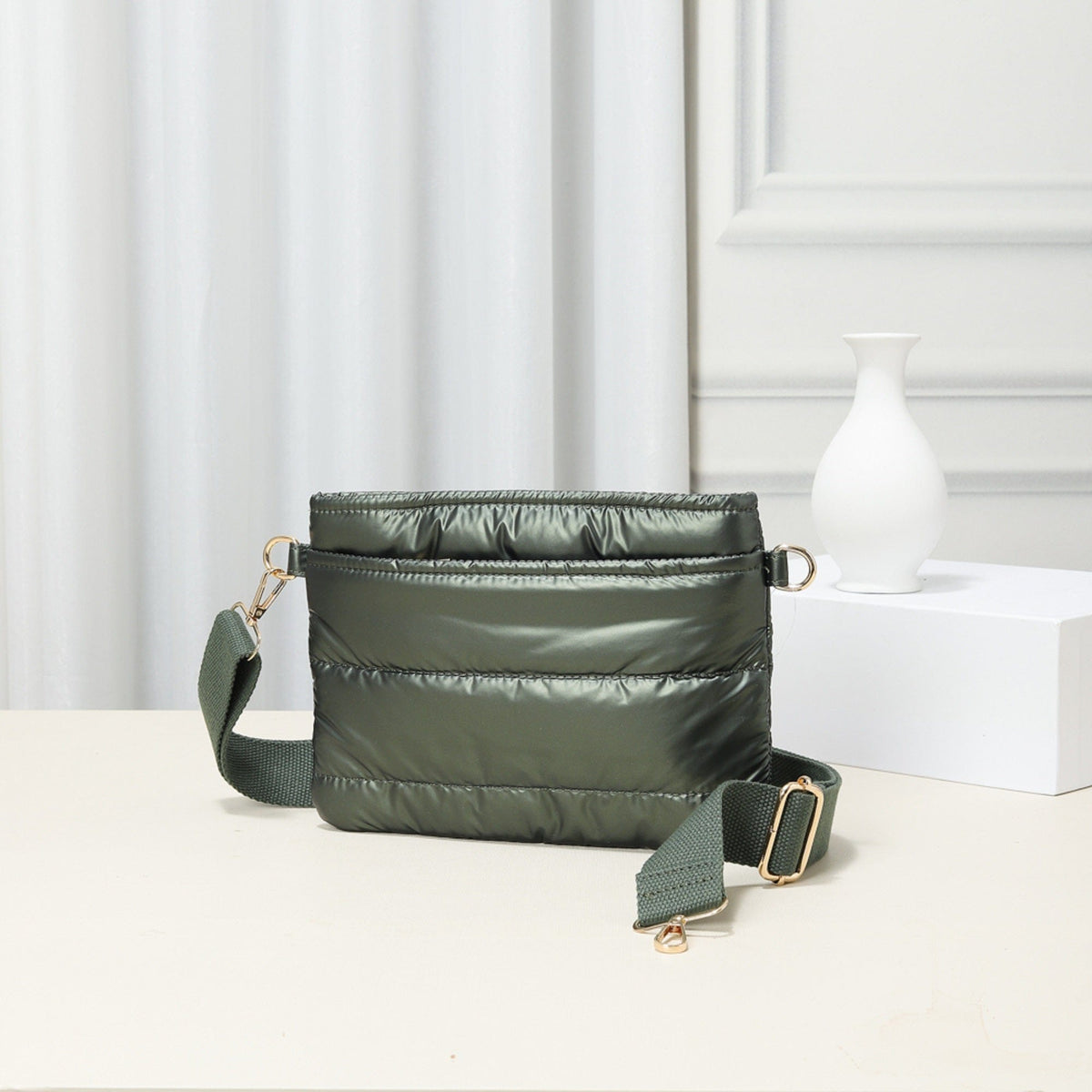TG10282 Bailey Puffer Quilted Crossbody Bag - MiMi Wholesale