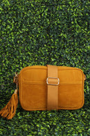TG10297 Suede Camera Crossbody Bag - MiMi Wholesale