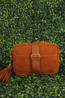 TG10297 Suede Camera Crossbody Bag - MiMi Wholesale