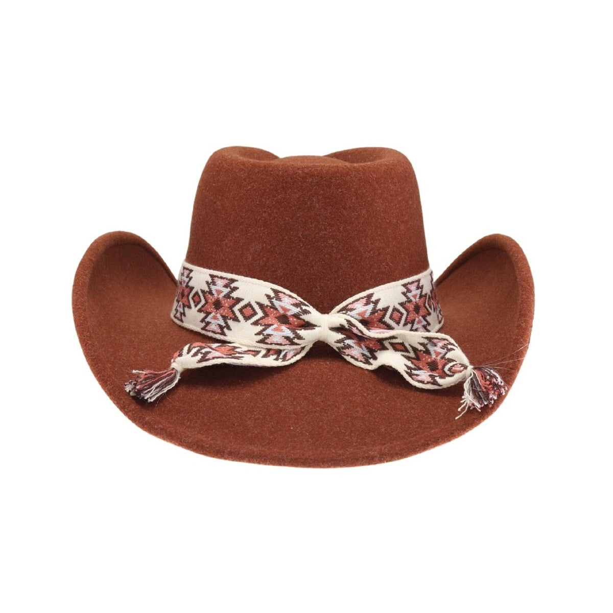 VCE0063 Fernanda Southwest Pattern Cowboy Hat - MiMi Wholesale