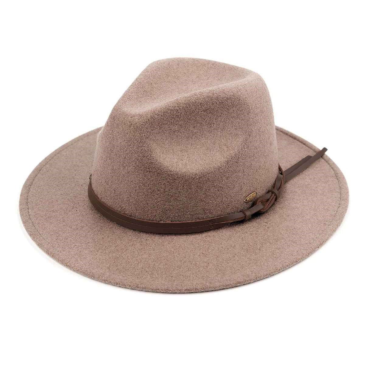 WF4 Savannah Felt Hat With Hitch Knot Cord - MiMi Wholesale