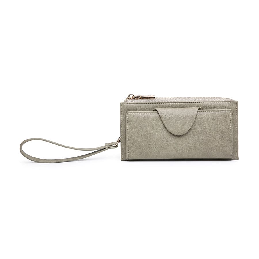 WL0004RF RFID Wallet w/ Snap Closure and Zip Change Pocket - MiMi Wholesale