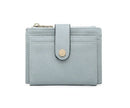 WL1904 Mini Snap Button Wallet & Cardholder w/ Zipper Pocket - MiMi Wholesale