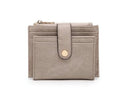 WL1904 Mini Snap Button Wallet & Cardholder w/ Zipper Pocket - MiMi Wholesale