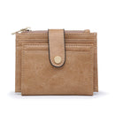 WL1904 Mini Snap Button Wallet & Cardholder w/ Zipper Pocket - MiMi Wholesale