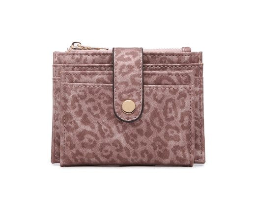 WL1904 Mini Snap Button Wallet & Cardholder w/ Zipper Pocket - MiMi Wholesale