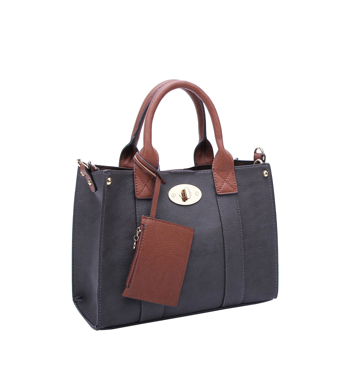 WU061 Cameran 3-in-1 Boxy Satchel & Crossbody - MiMi Wholesale