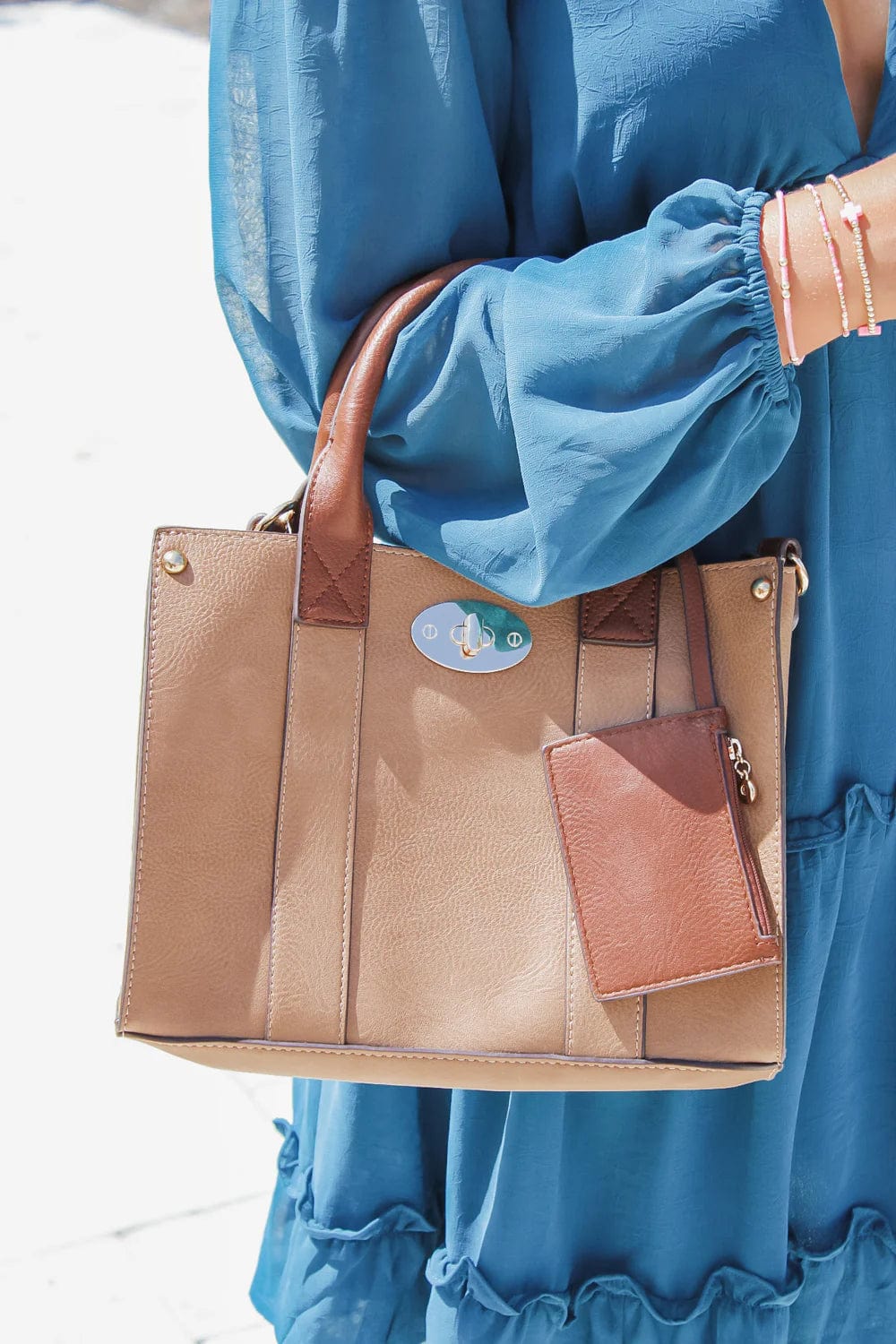 WU061 Cameran 3-in-1 Boxy Satchel & Crossbody - MiMi Wholesale